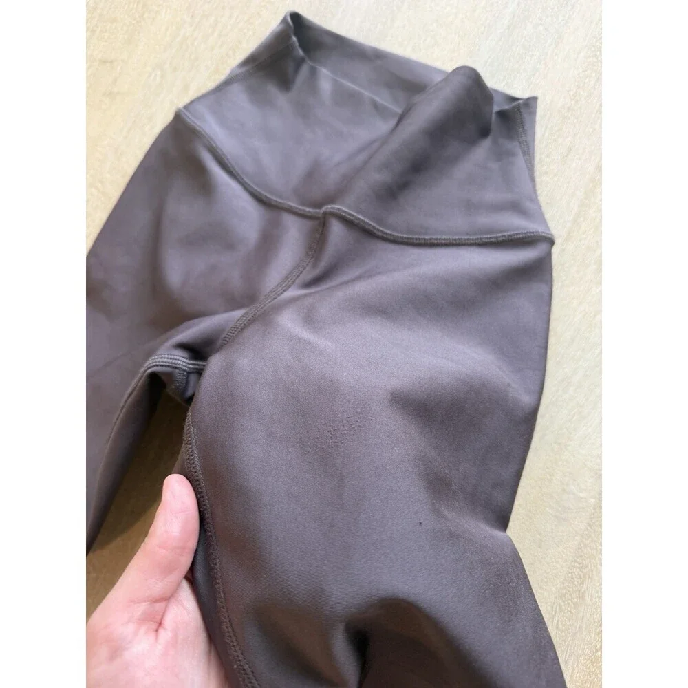 Alo Yoga High Waist Airlift Legging Full Length in Raisinette Purple Size XS